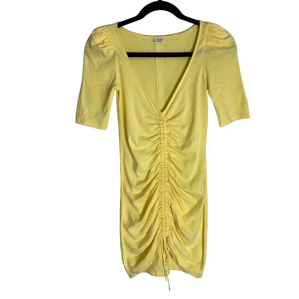 Wilfred Aritzia Nissa Dress Yellow-sz XXS